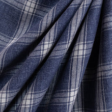 Load image into Gallery viewer, Ballpoint Plaid Linen Fabric