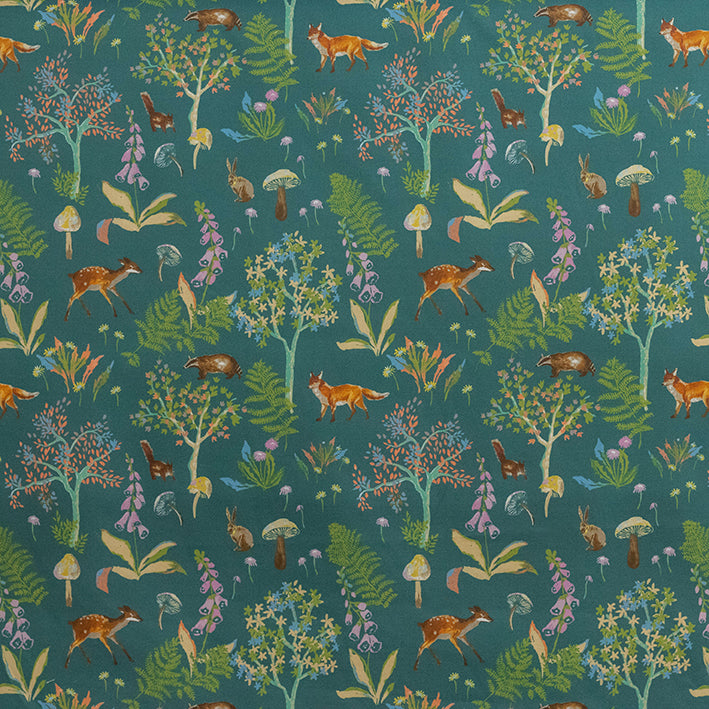 Bambi Teal – Martha's Furnishing Fabrics