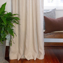 Load image into Gallery viewer, Beige Vintage Linen Fabric