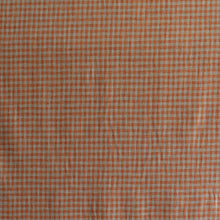Load image into Gallery viewer, Bitter Orange Check Linen Cotton Fabric