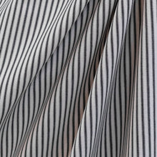 Load image into Gallery viewer, Black Cotton Ticking Fabric