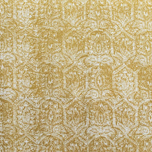 Load image into Gallery viewer, Blockprint Citrine Linen Cotton Fabric