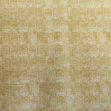 Load image into Gallery viewer, Blockprint Citrine Linen Cotton Fabric