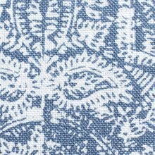 Load image into Gallery viewer, Blockprint Sapphire Linen Cotton Fabric