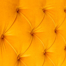 Load image into Gallery viewer, Studio Velvet Butternut Single Deep Buttoned Headboard
