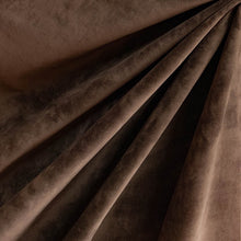 Load image into Gallery viewer, Cacao Brown Velvet Fabric
