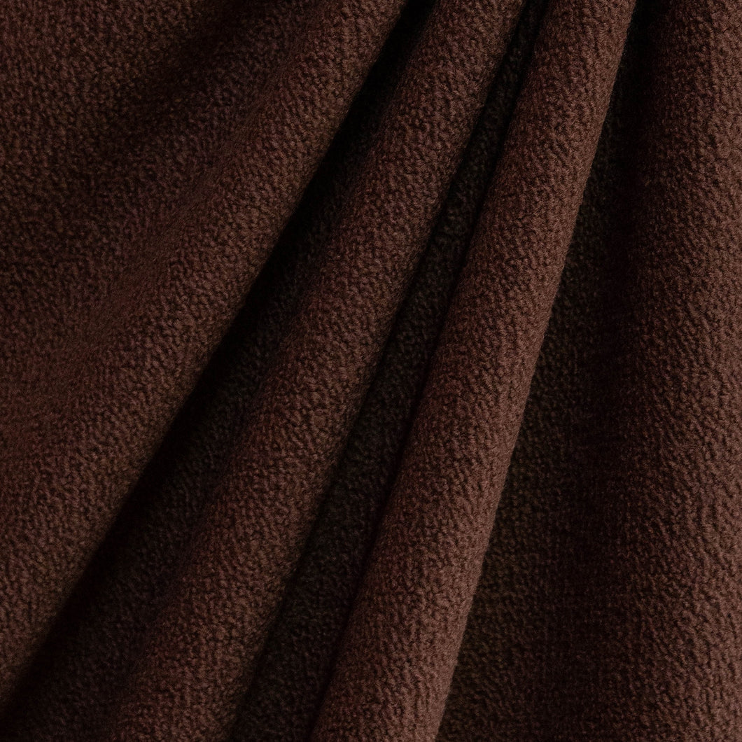 Chocolate Wool Boucle Fabric