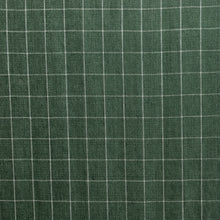Load image into Gallery viewer, Cucumber Check Linen Fabric