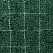 Load image into Gallery viewer, Cucumber Check Linen Fabric