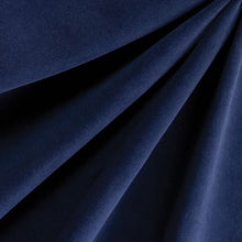 Load image into Gallery viewer, Denim Blue Velvet Fabric