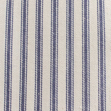 Load image into Gallery viewer, Fine Ticking Blue Cotton Fabric