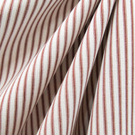 Garnet Cotton Ticking Fabric