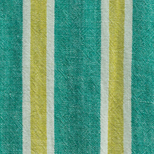 Load image into Gallery viewer, Tutti Studio Fizzy Stripe Green Linen Fabric