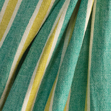 Load image into Gallery viewer, Tutti Studio Fizzy Stripe Green Linen Fabric