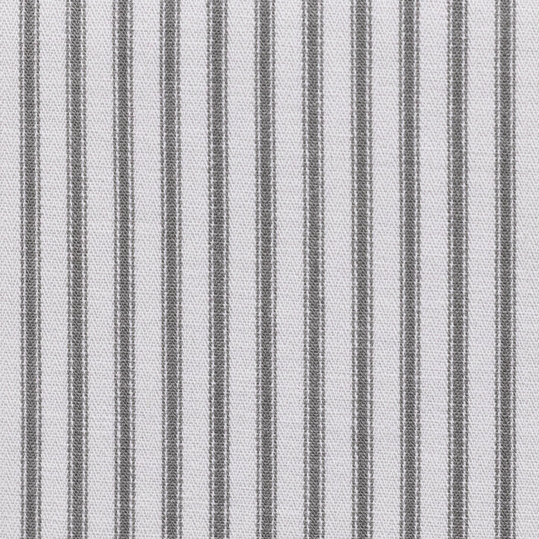 Grey Cotton Ticking Fabric
