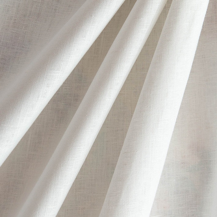 Harley White Linen Fabric