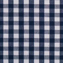 Load image into Gallery viewer, Heavy Gingham Blue Cotton Fabric