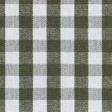 Load image into Gallery viewer, Heavy Gingham Olive Cotton Fabric