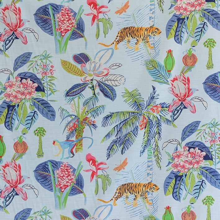 Jungle Lush Sky Fabric