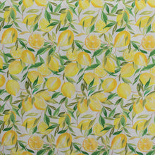 Load image into Gallery viewer, Lemon Squash Polyester Fabric