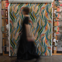 Load image into Gallery viewer, Lovebirds Linen Viscose Fabric