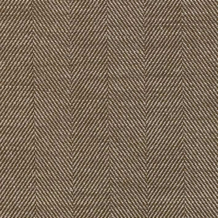 Moss Herringbone Linen Fabric