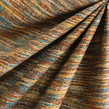 Load image into Gallery viewer, Oil Pastel Turquoise Upholstery Fabric