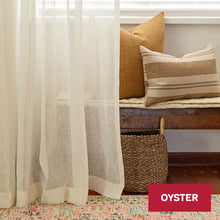 Load image into Gallery viewer, Belgian Linen Gauze Ready to Hang Curtains