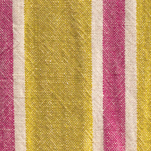 Load image into Gallery viewer, Tutti Studio Fizzy Stripe Citron Linen Fabric