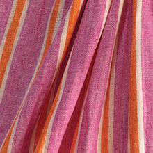 Load image into Gallery viewer, Tutti Studio Fizzy Stripe Pink Linen Fabric