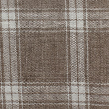 Load image into Gallery viewer, Porcini Plaid Linen Fabric