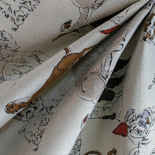 Load image into Gallery viewer, Rio &amp; Friends Silver Upholstery Fabric
