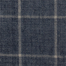 Load image into Gallery viewer, Seaspray Check Linen Fabric