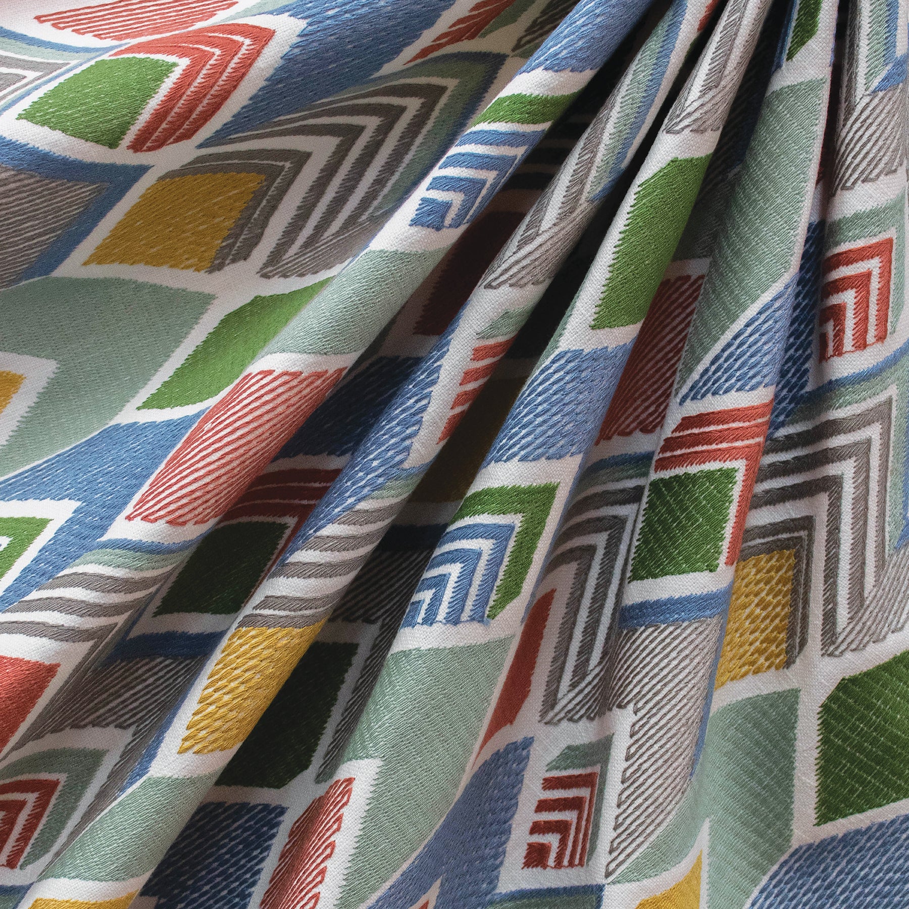 Solitaire Cloth Solitaire Lollymix Embroidered Fabric