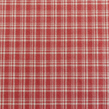 Load image into Gallery viewer, Strawberry Plaid Linen Cotton Fabric